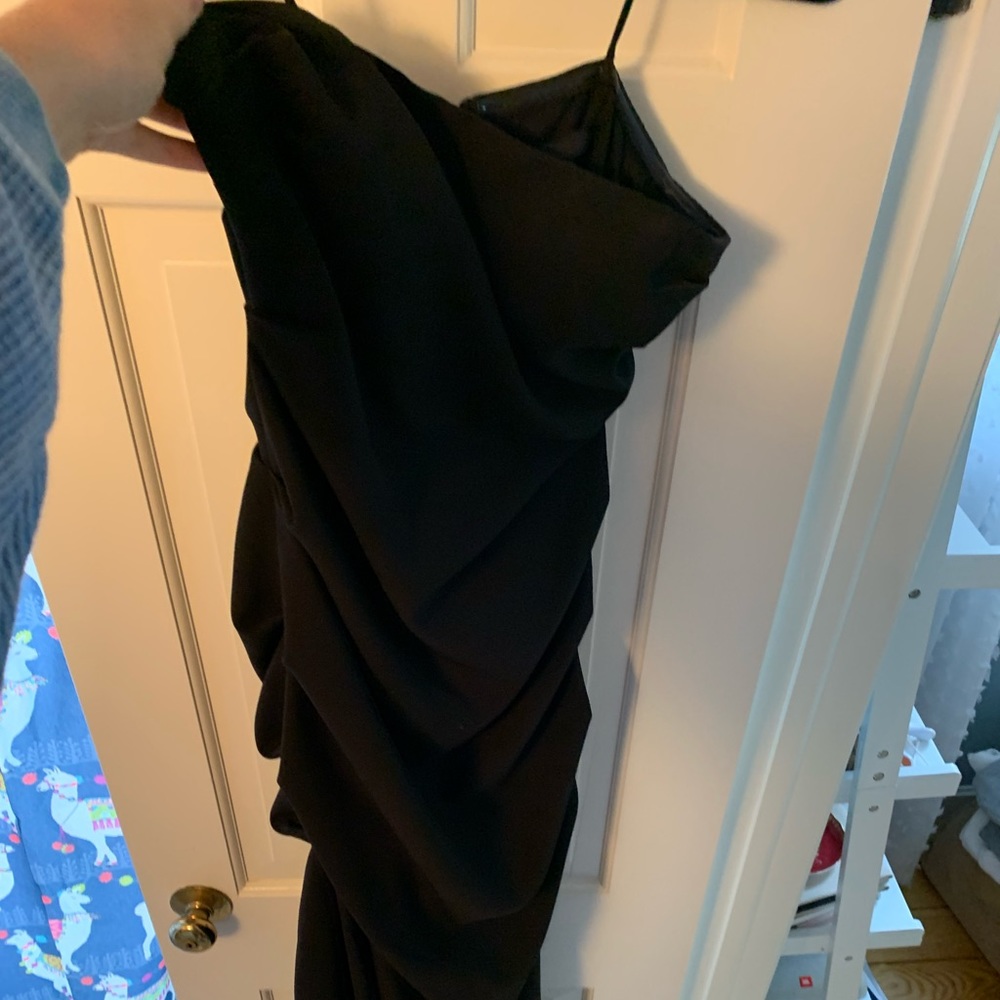 Nicole Miller black formal maxi dress
